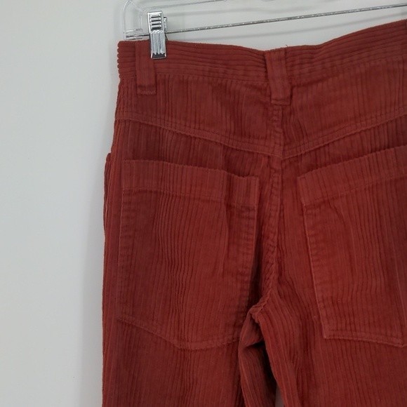 BDG Urban Outfitters Orange/Red Corduroy Straight Leg Mid Rise Pant Size 25 - Picture 15 of 15